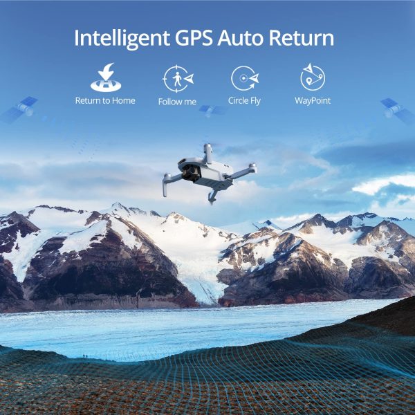 Potensic ATOM SE GPS Drone with 4K EIS Camera, Under 249g, 62 Mins Flight, 4KM FPV Transmission, Brushless Motor, Max Speed 16m/s, Auto Return, Lightweight and Foldable Drone for Adults, Beginner - Image 5