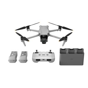 DJI Air 3 Fly More Combo with DJI RC-N2 Remote Controller, Drone with Camera for Adults 4K HDR, Medium Tele & Wide-Angle Dual Primary Cameras, 46-Min Max Flight Time, 48MP, Two Extra Batteries