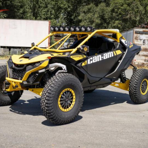 2024 Can-Am® Maverick R X RS with Smart-Shox Carbon Black & Neo Yellow