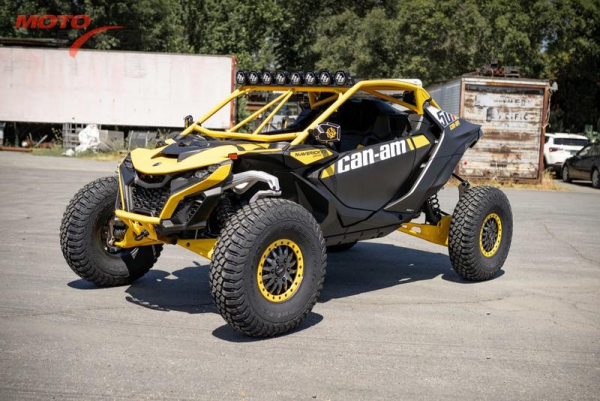 2024 Can-Am® Maverick R X RS with Smart-Shox Carbon Black & Neo Yellow
